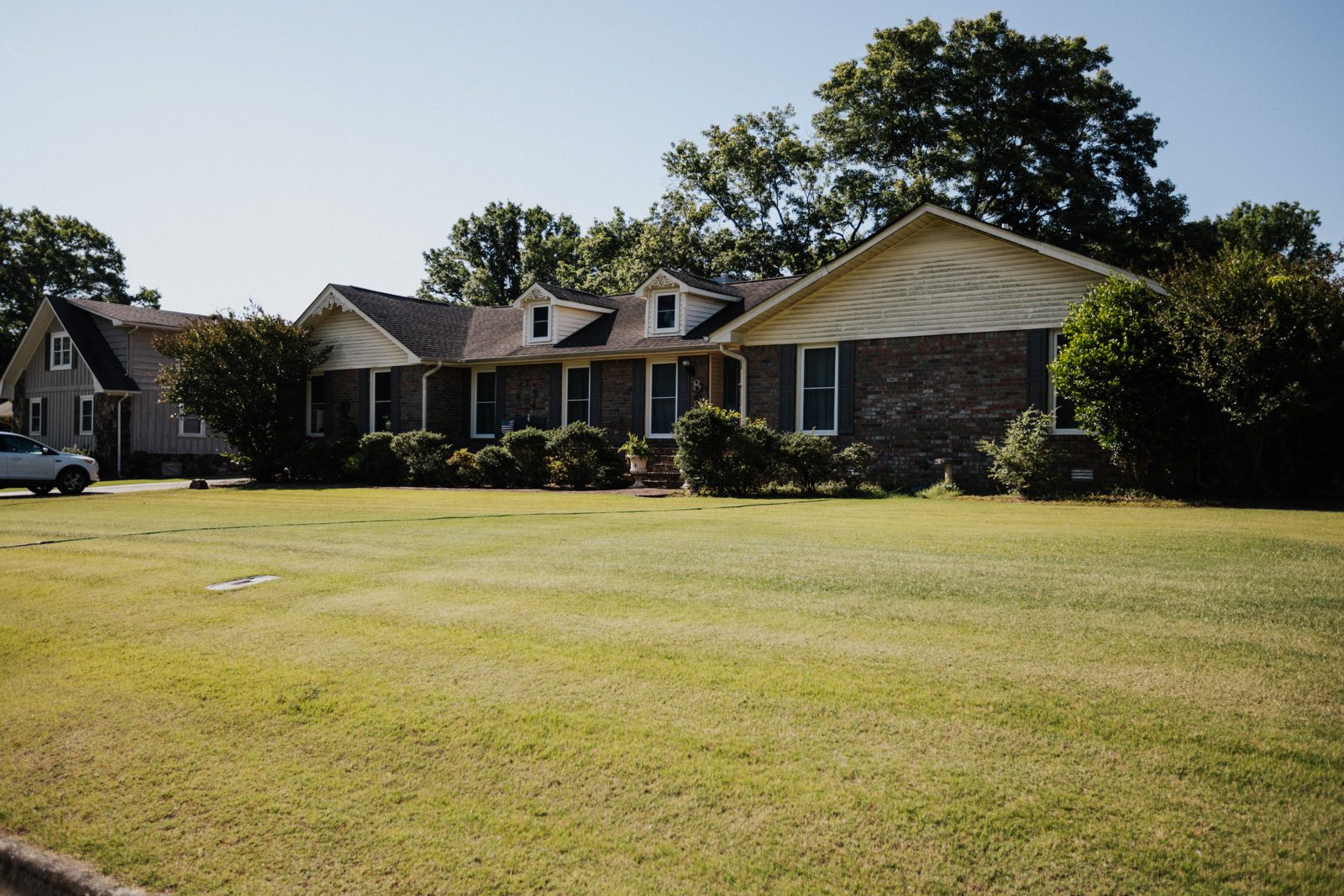Freshly cleaned home exterior